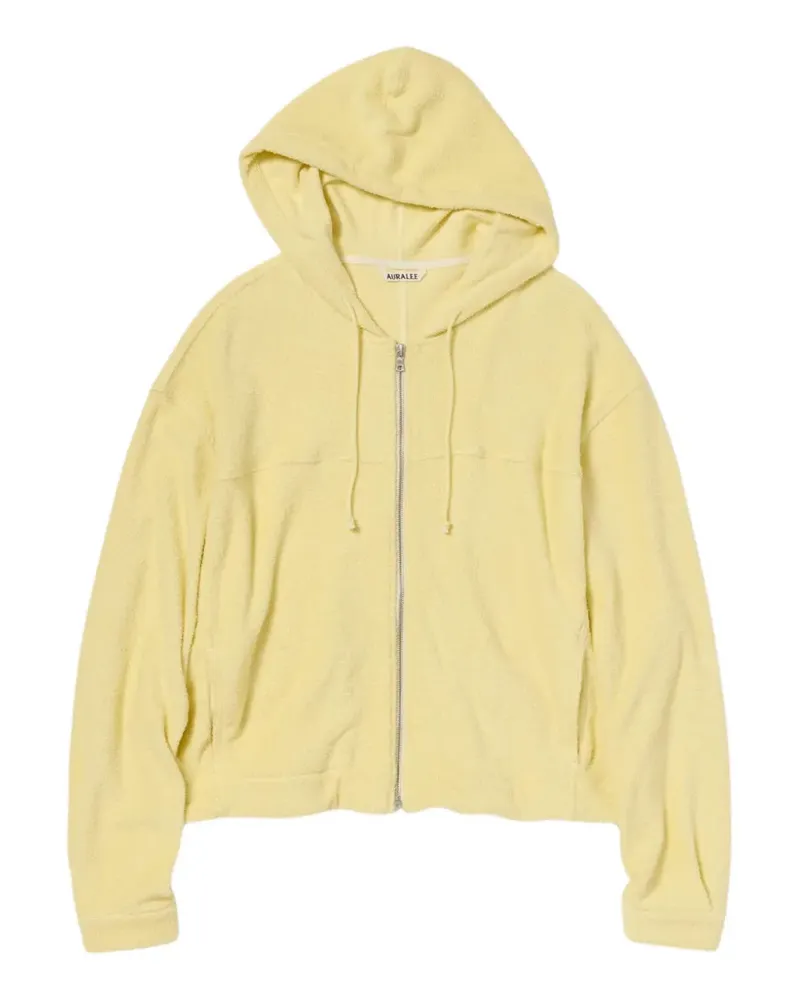 AURALEE Kapuzenjacke mit Reißverschluss - Gelb Gelb