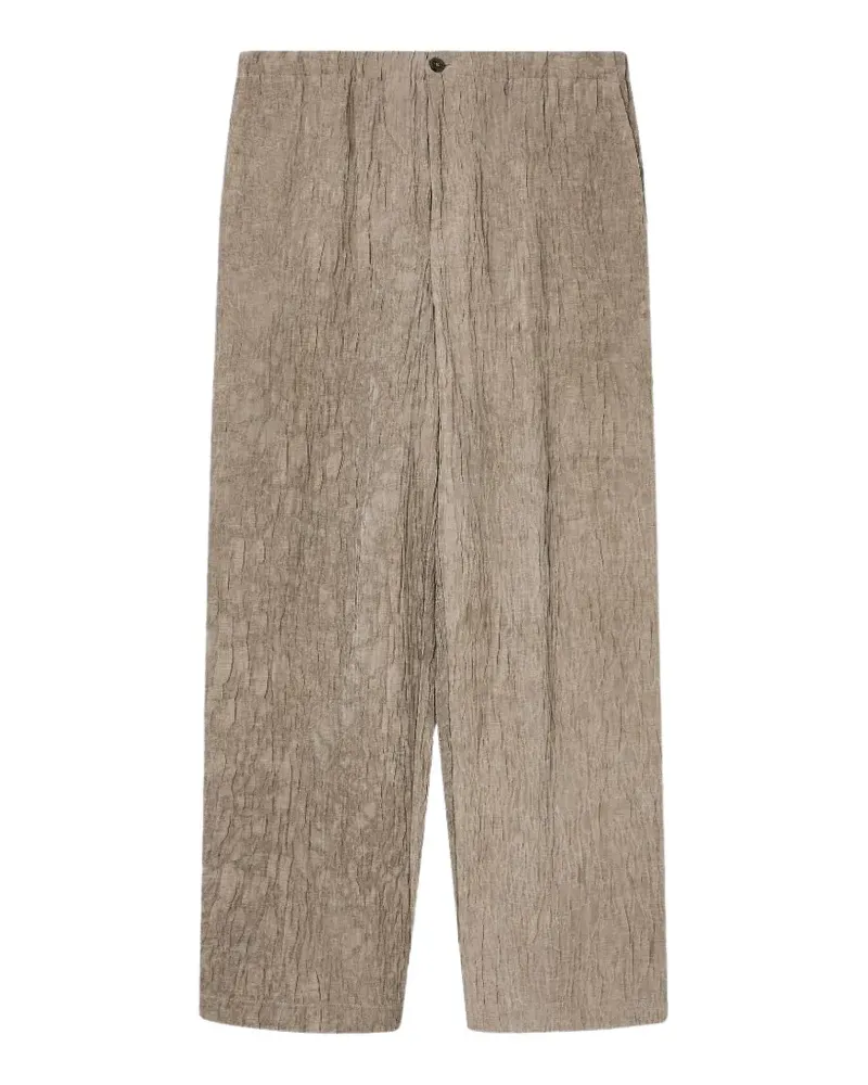 Emporio Armani elastic-waist trousers - Nude Nude