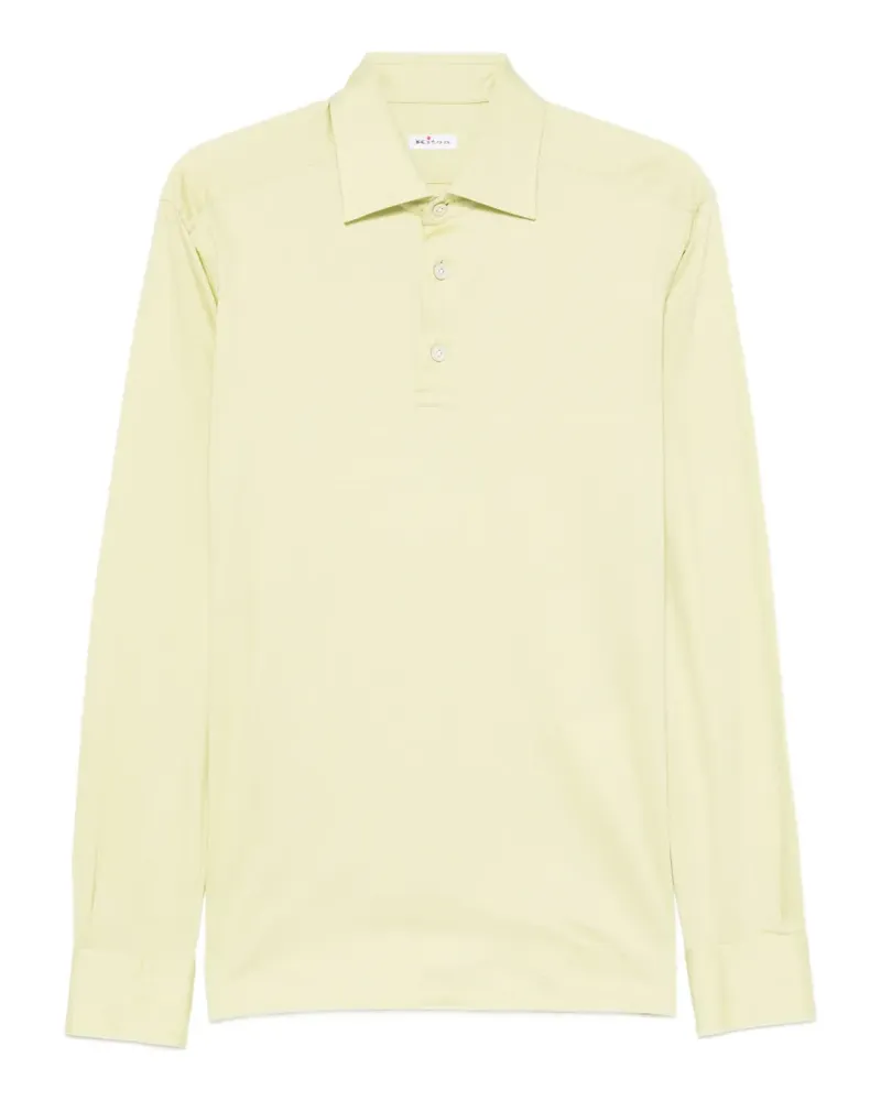 Kiton Positano long-sleeve polo shirt - Grün Grün