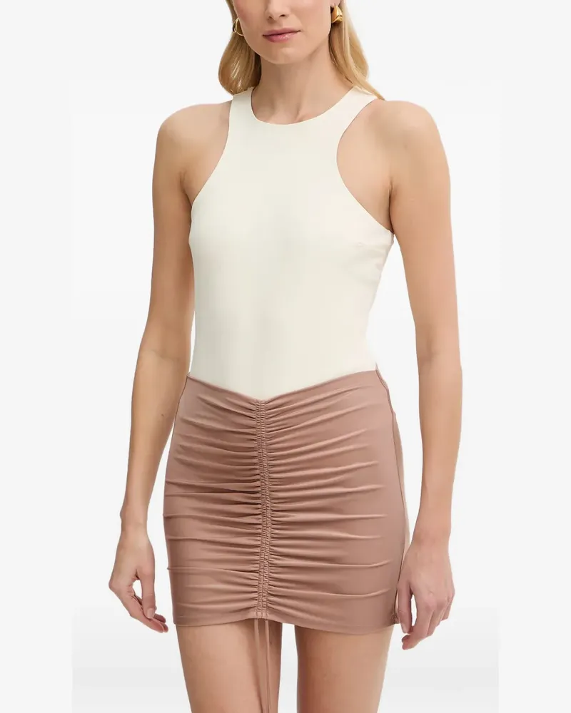 Patrizia Pepe racer-back bodysuit - Nude Nude