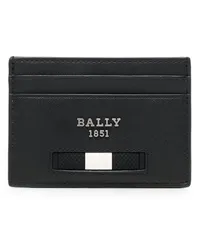 Bally Kartenetui mit Logo-Schild Schwarz