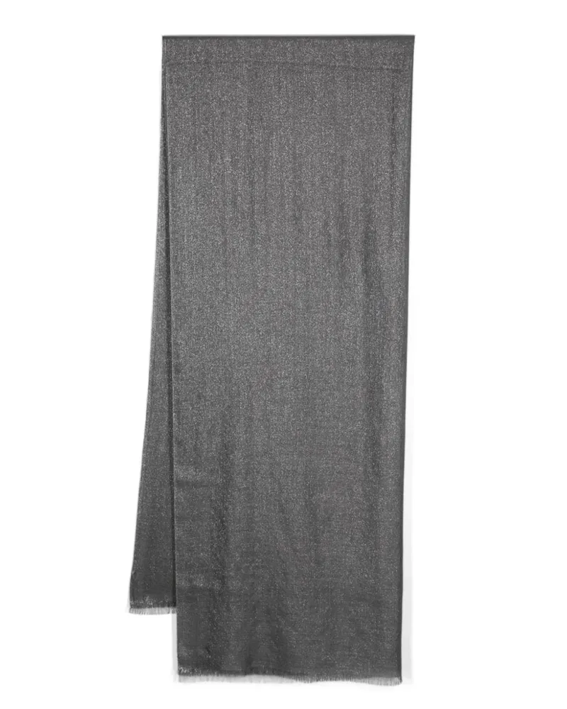Brunello Cucinelli Schal mit Glitzer - Grau Grau