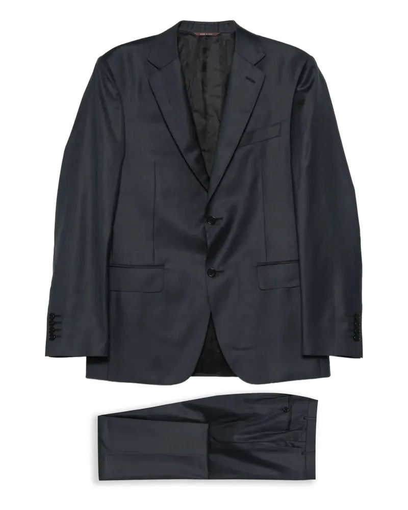 Canali Einreihiger Anzug - Blau Blau