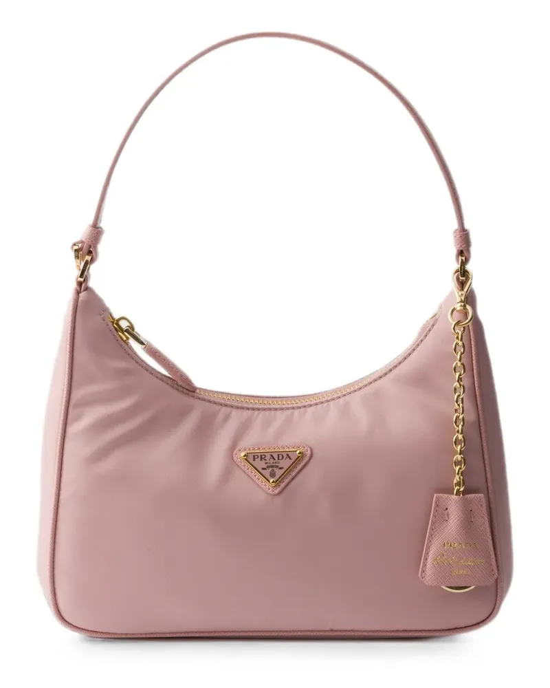 Prada Mini Re-Edition 2005 Re-Nylon und Saffiano Tasche - Rosa Rosa