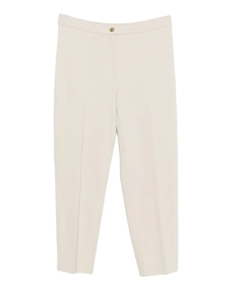 Marina Rinaldi button-fastening straight-leg trousers - Nude Nude