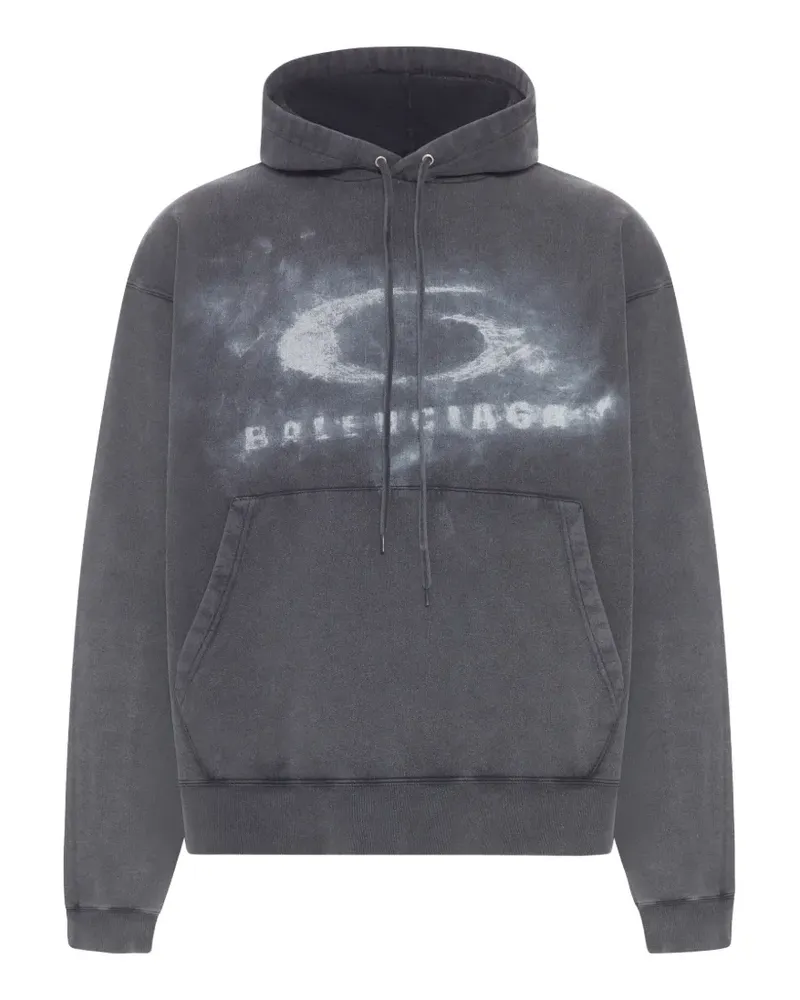 Balenciaga crayon loop logo hoodie - Grau Grau