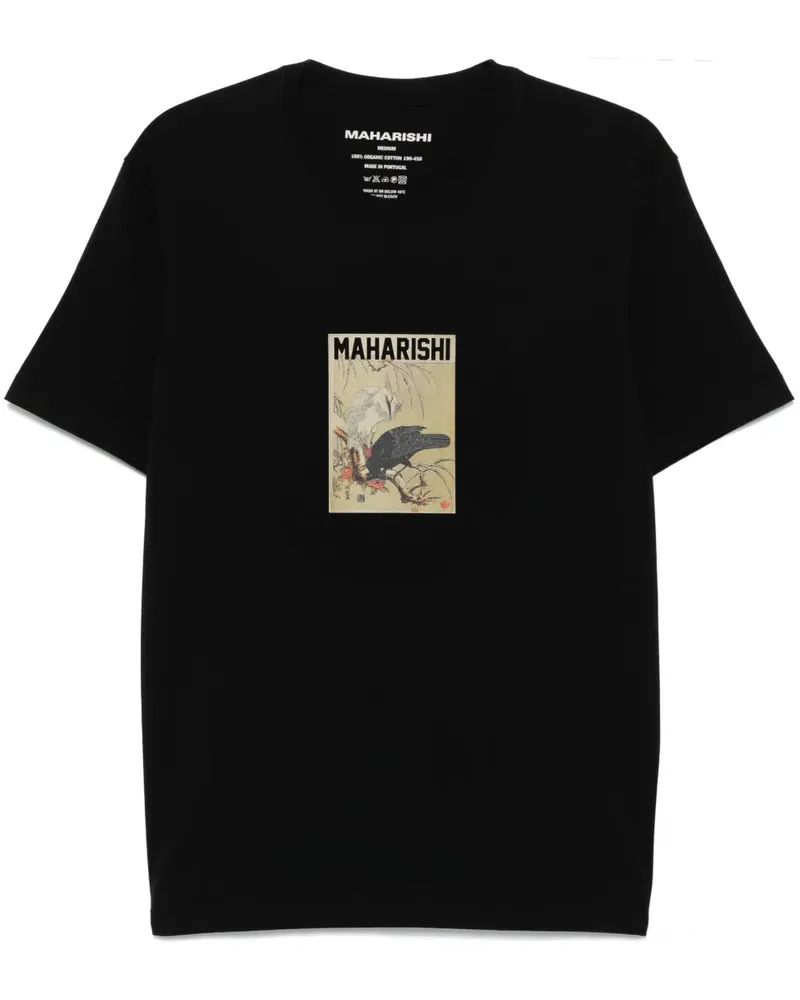 maharishi T-Shirt mit Logo-Print - Schwarz Schwarz