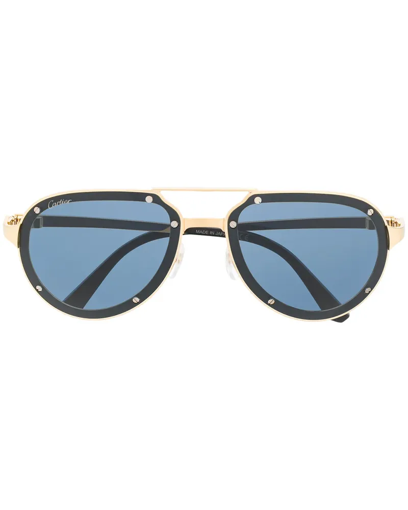 Cartier Pilotenbrille mit getönten Gläsern - Gold Gold
