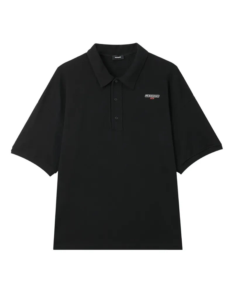 WE 11 DONE Poloshirt im Oversized-Look - Schwarz Schwarz