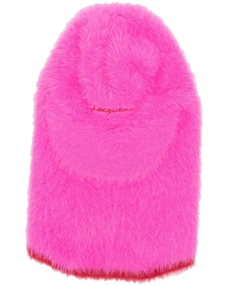 Jacquemus Strukturierte Mütze mit Kontrastrand - Rosa Rosa