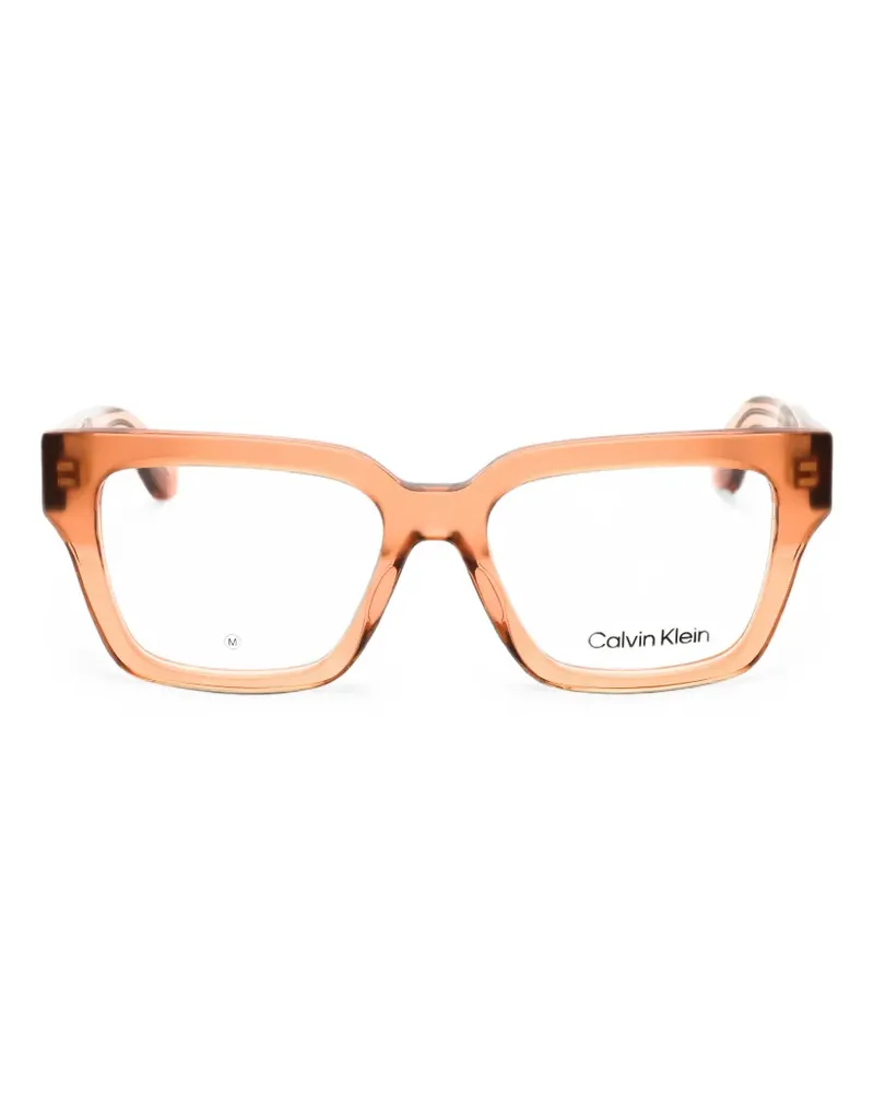 Calvin Klein Brille mit eckigem Gestell - Nude Nude