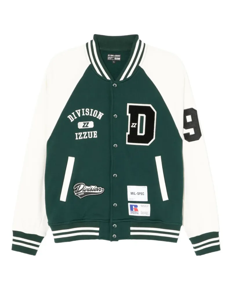 Izzue Bomberjacke mit Logo-Patch - Grün Grün