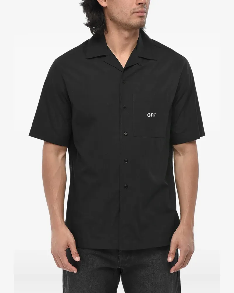 OFF-WHITE Brick Arrow Bowlinghemd - Schwarz Schwarz