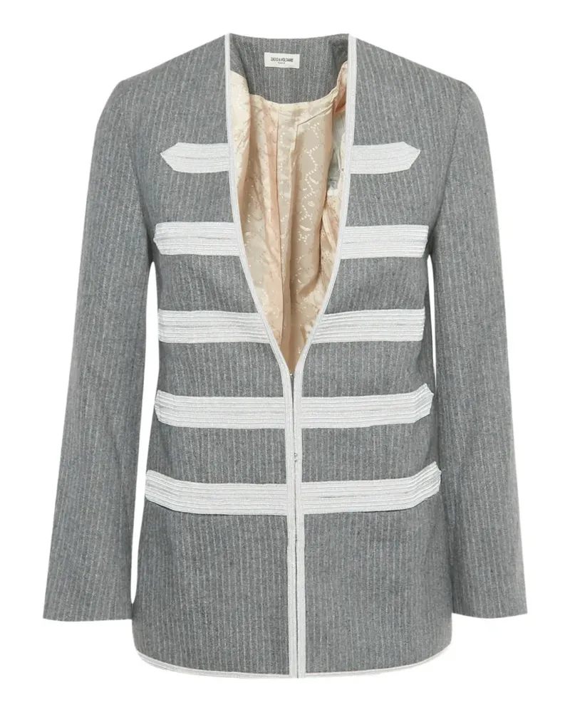 Zadig & Voltaire pinstripe wool jacket - Grau Grau