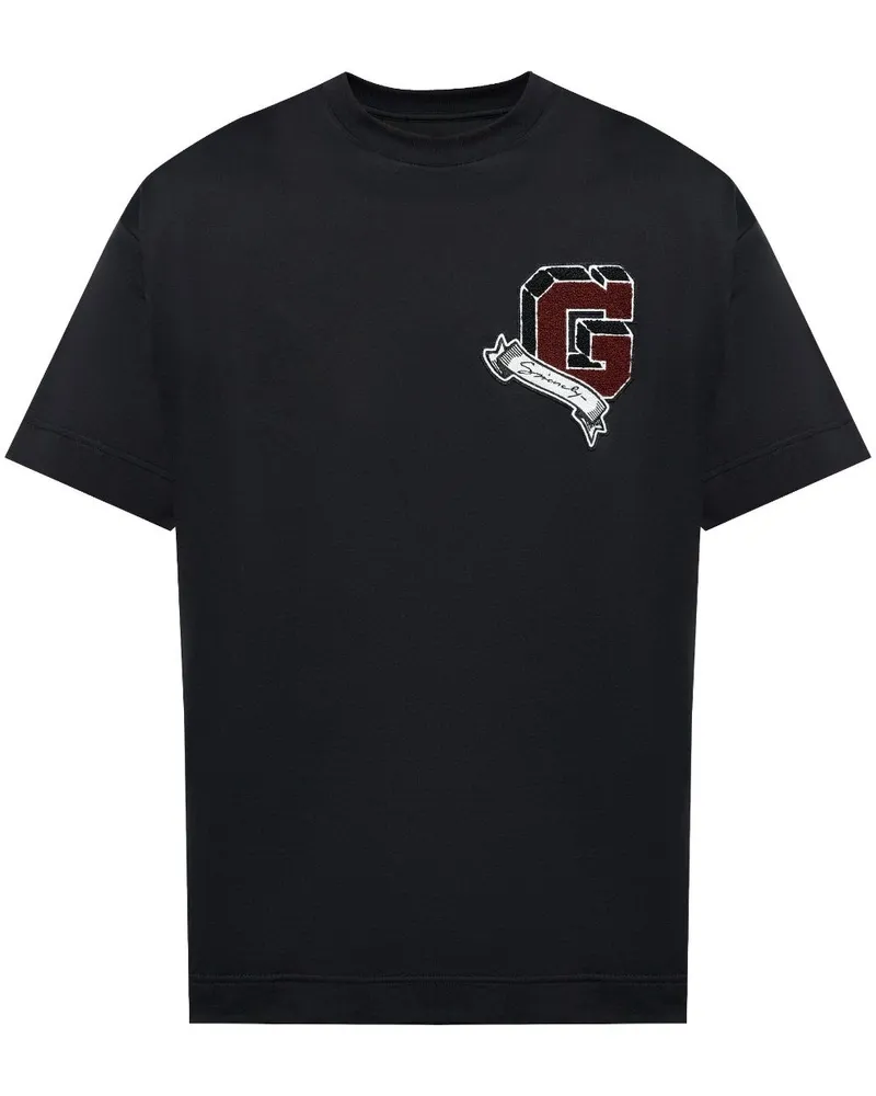 Givenchy T-Shirt mit Monogramm-Print - Schwarz Schwarz