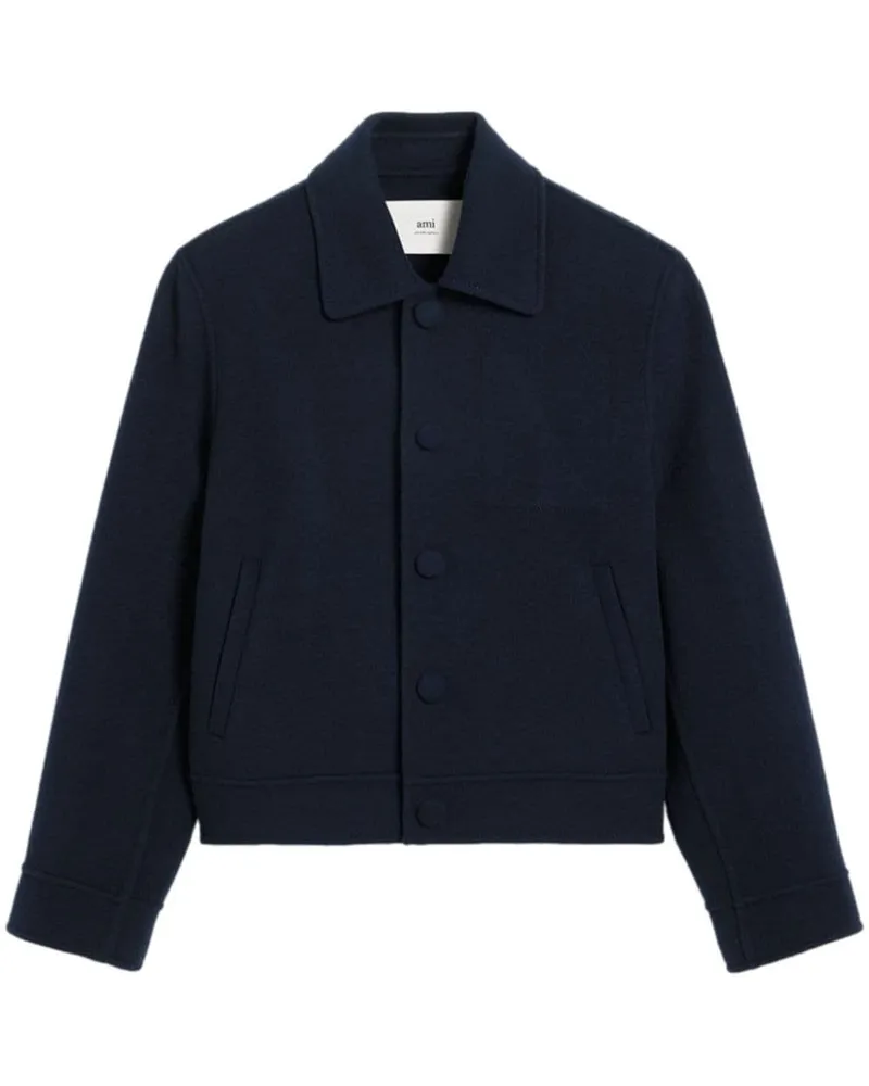 AMI Paris Klassische Jacke Blau