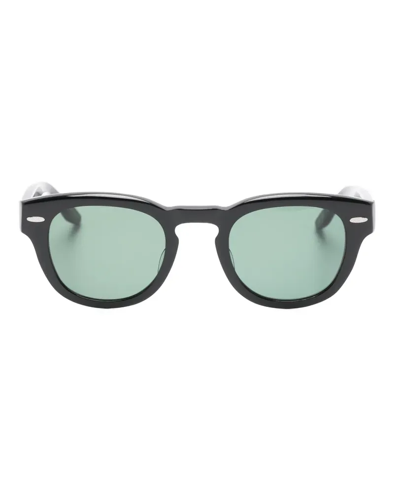 Barton Perreira Runde Demarco Sonnenbrille - Schwarz Schwarz