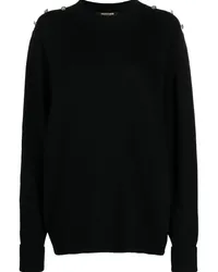 Roberto Cavalli Pullover mit Nieten Schwarz