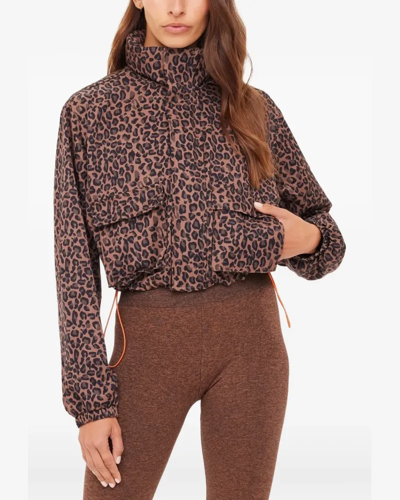 The Upside Ludlow Ace Jacke mit Leopardenprint - Braun Braun