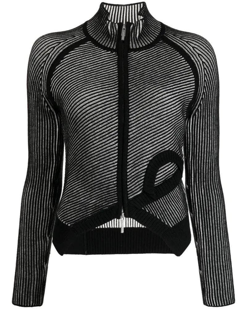 Feng Chen Wang Zweifarbige Jacke - Schwarz Schwarz