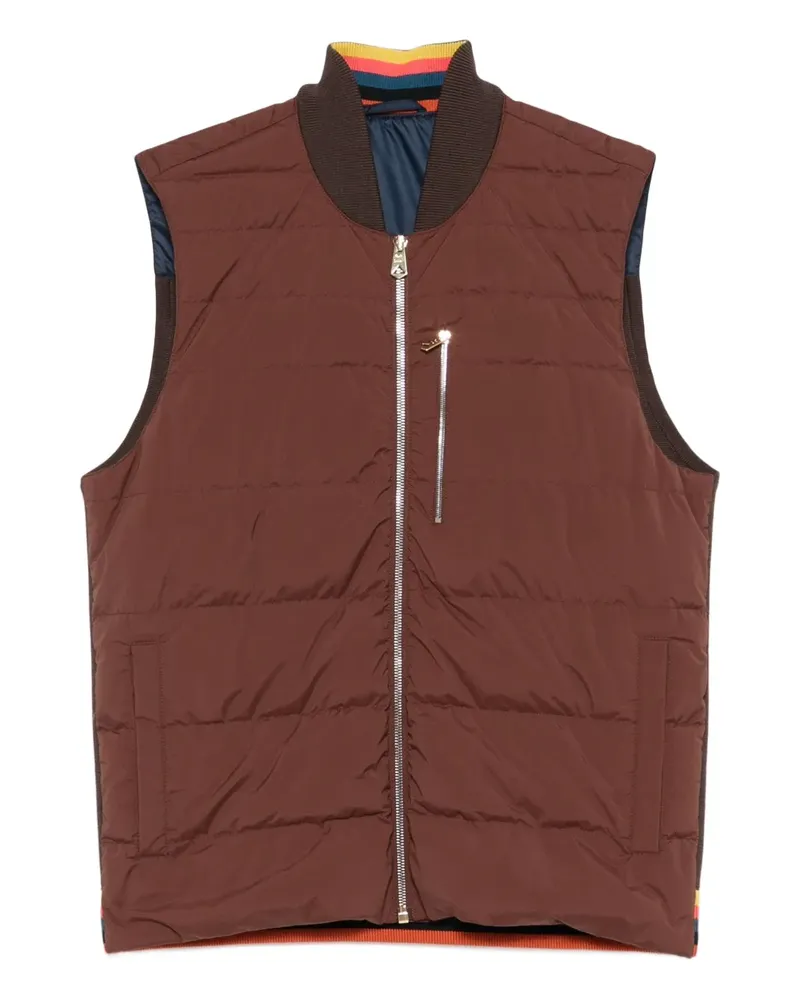 Paul Smith Steppweste mit Reißverschluss - Braun Braun