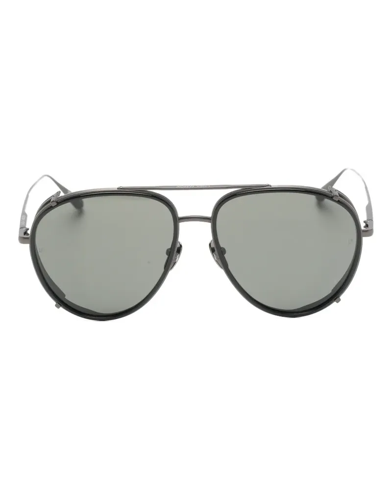 Linda Farrow Dimitri pilot-frame sunglasses - Grau Grau