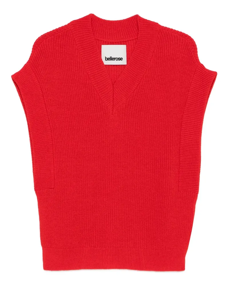 Bellerose Weste mit V-Ausschnitt - Rot Rot