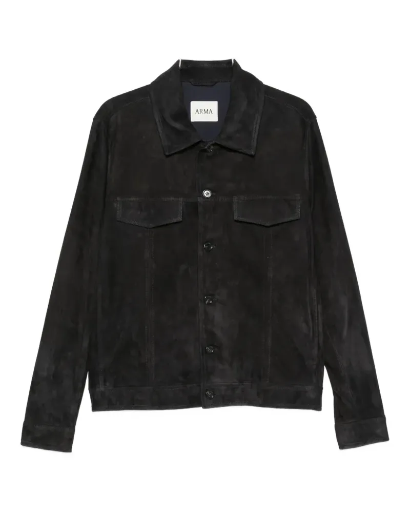Arma Daniel suede jacket - Schwarz Schwarz