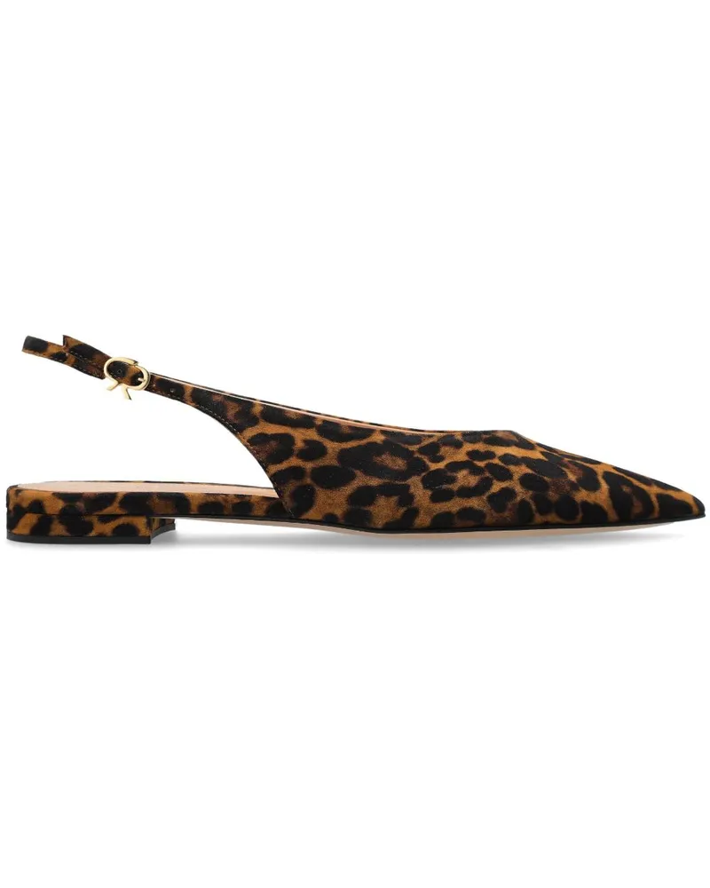 Gianvito Rossi Sandalen mit Leoparden-Print - Braun Braun