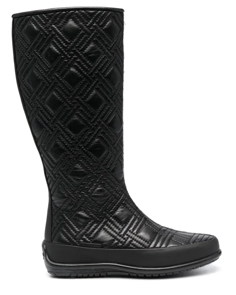 Baldinini Stiefel mit Rautenmuster - Schwarz Schwarz