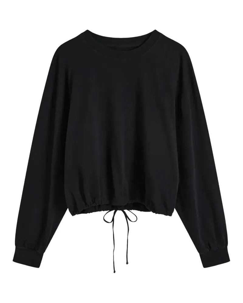 St. Agni drawstring-hem long-sleeve sweatshirt - Schwarz Schwarz
