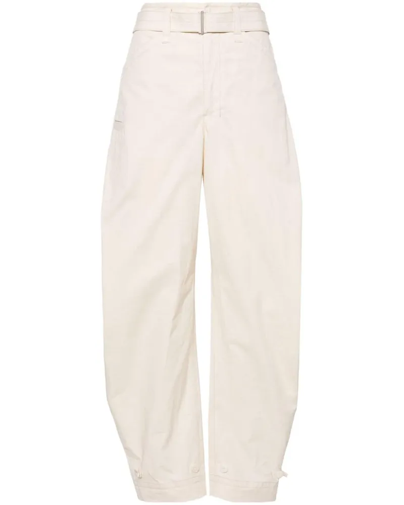 Christophe Lemaire Tapered-Hose mit Gürtel - Nude Nude