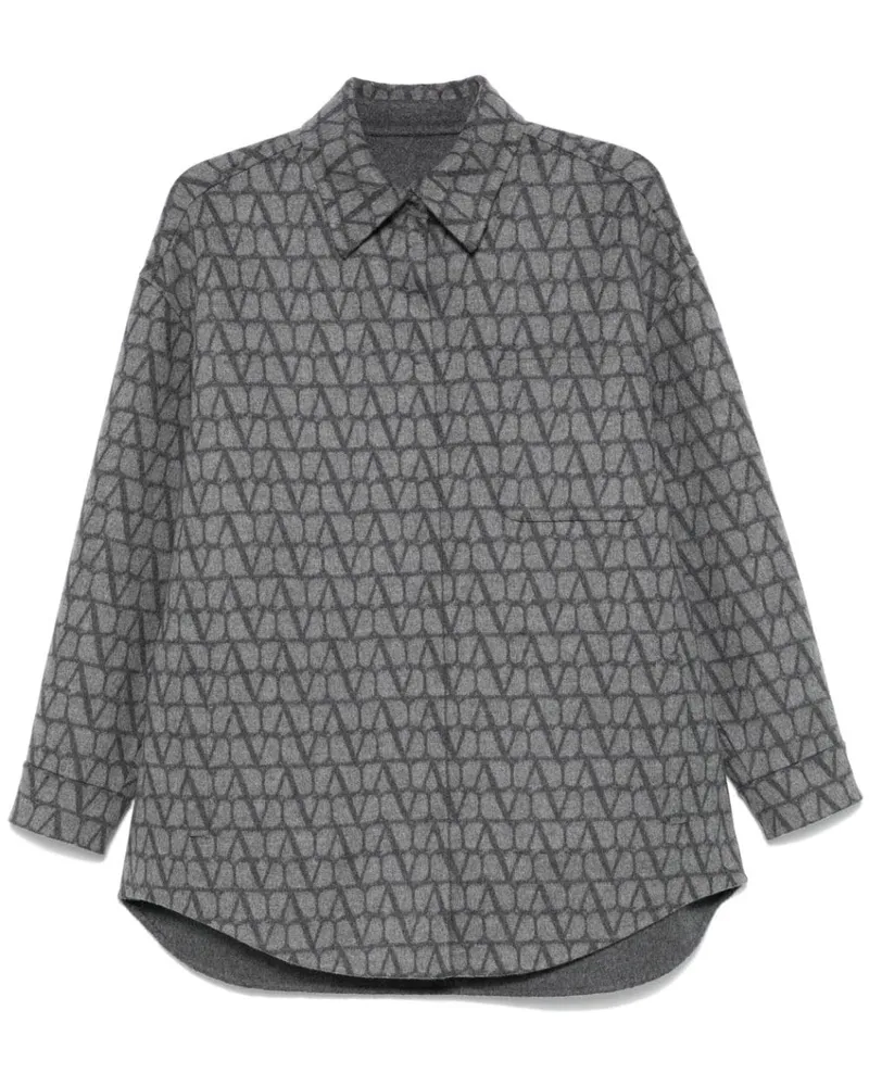 Valentino Garavani Toile Iconographe Hemd - Grau Grau
