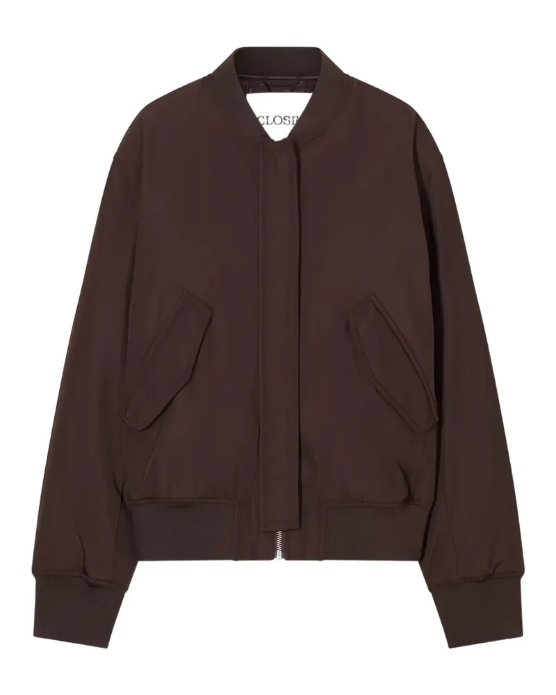 Closed logo-patch bomber jacket - Braun Braun