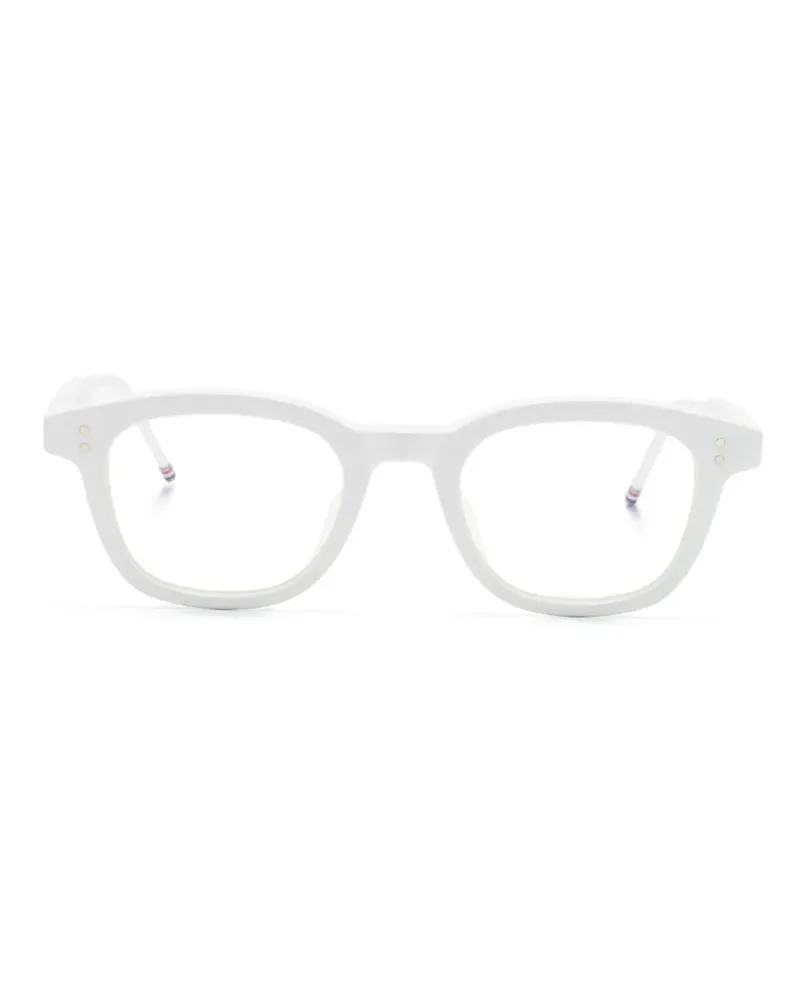 Thom Browne Brille mit eckigem Gestell - Weiß Weiß