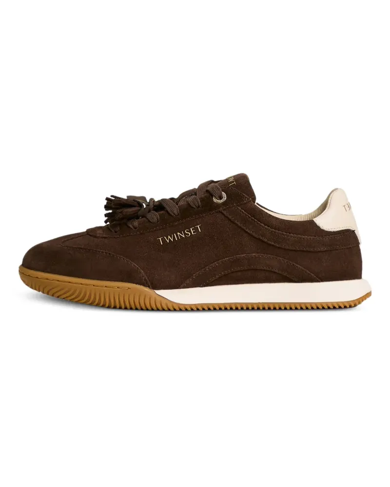 Twin-Set suede trainers with tassels - Braun Braun