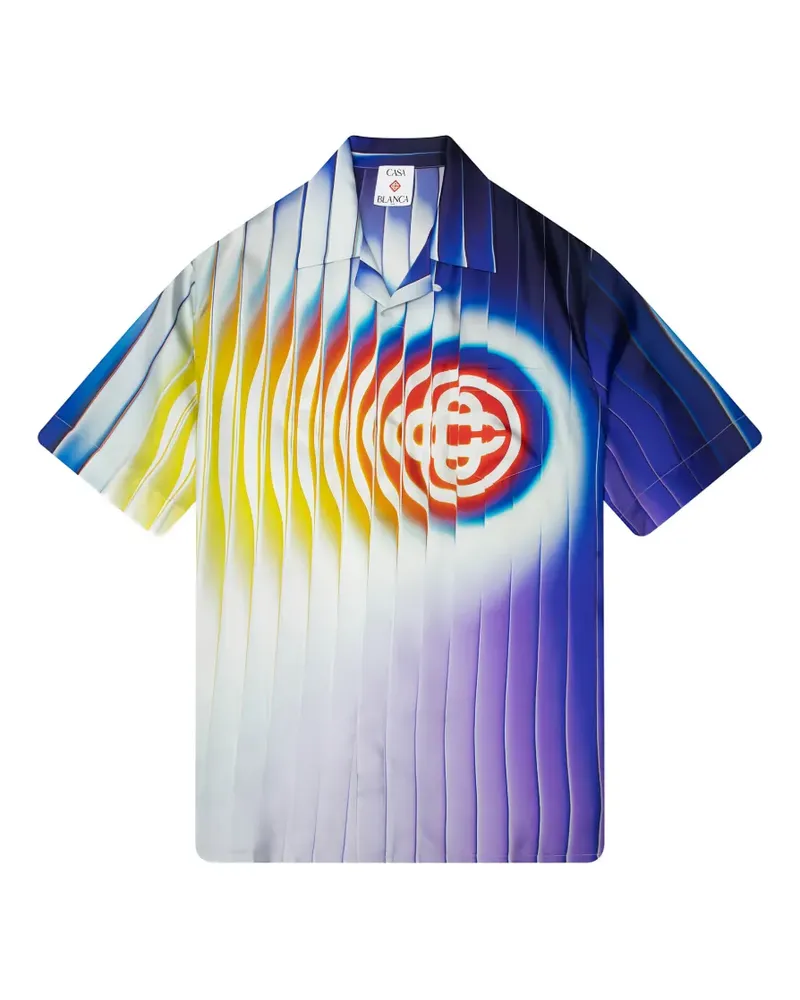 Casablanca Paris Shockwave silk shirt - Weiß Weiß