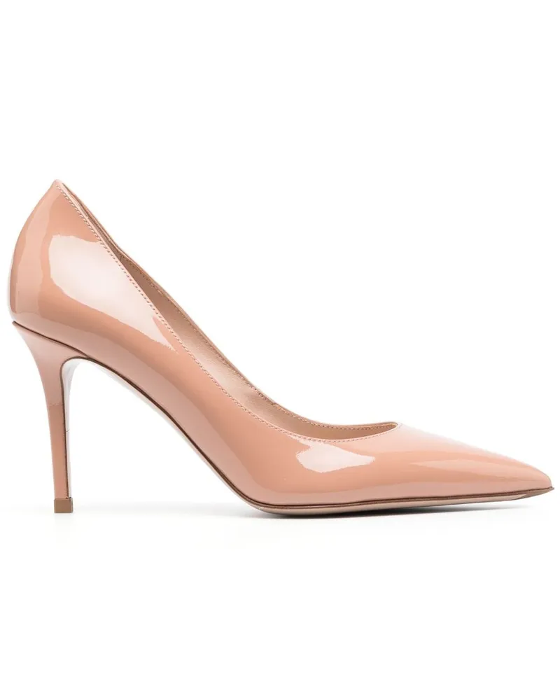 Le Silla Eva Pumps aus Lackleder 90mm - Nude Nude