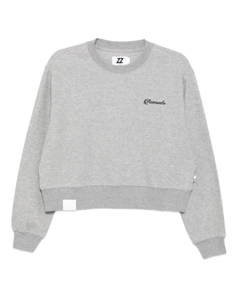 Izzue Sweatshirt mit Slogan-Stickerei - Grau Grau