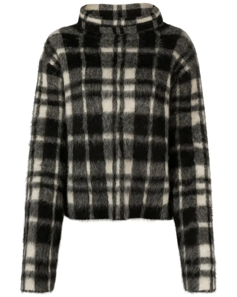 Ralph Lauren Karierter Pullover mit Rollkragen - Nude Nude