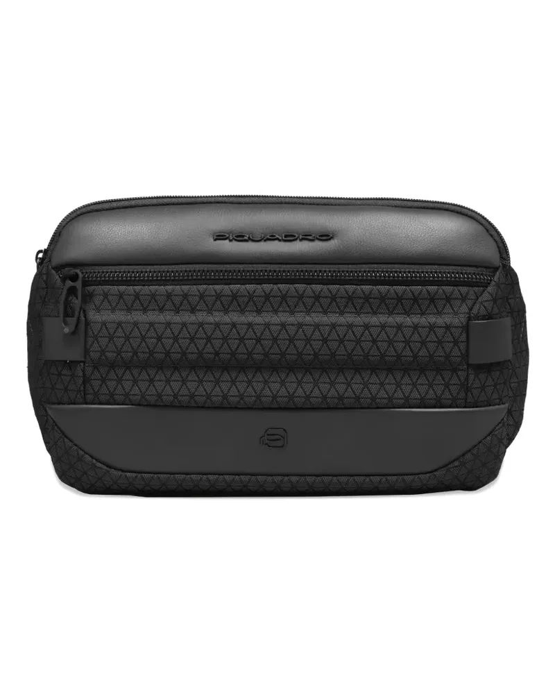 Piquadro geometric belt bag - Schwarz Schwarz