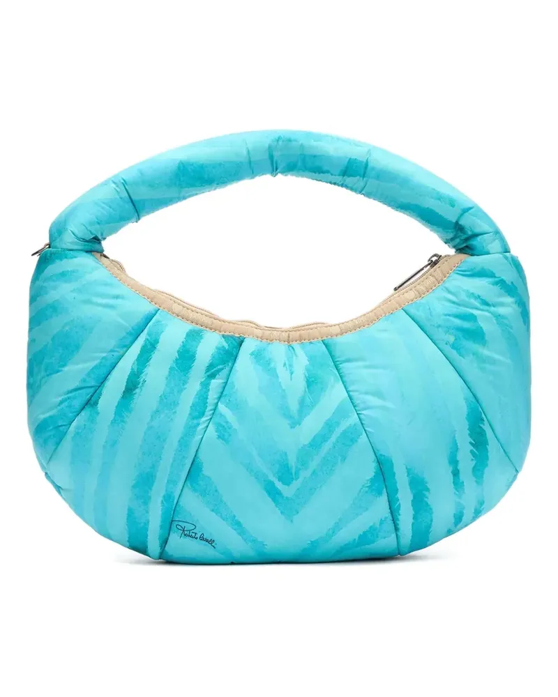 Roberto Cavalli Schultertasche mit Falten - Blau Blau