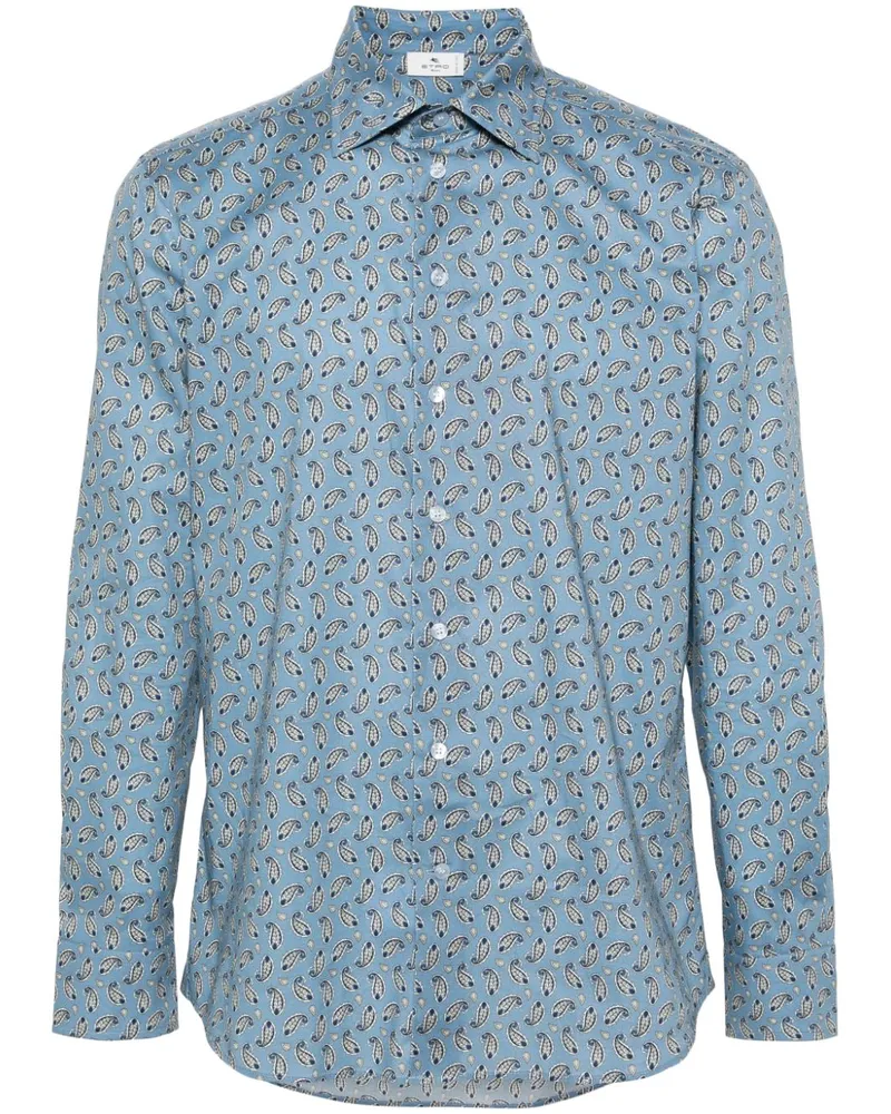 Etro Hemd mit Paisley-Print - Blau Blau