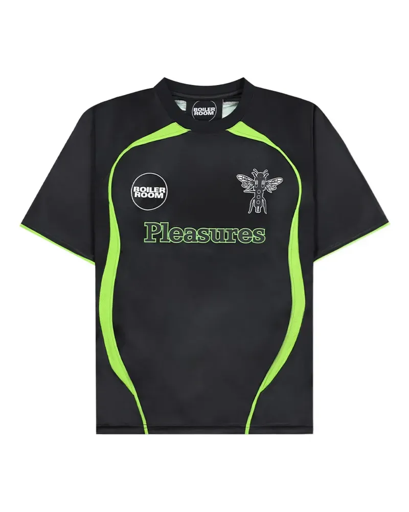PLEASURES T-Shirt mit grafischem Print - Schwarz Schwarz