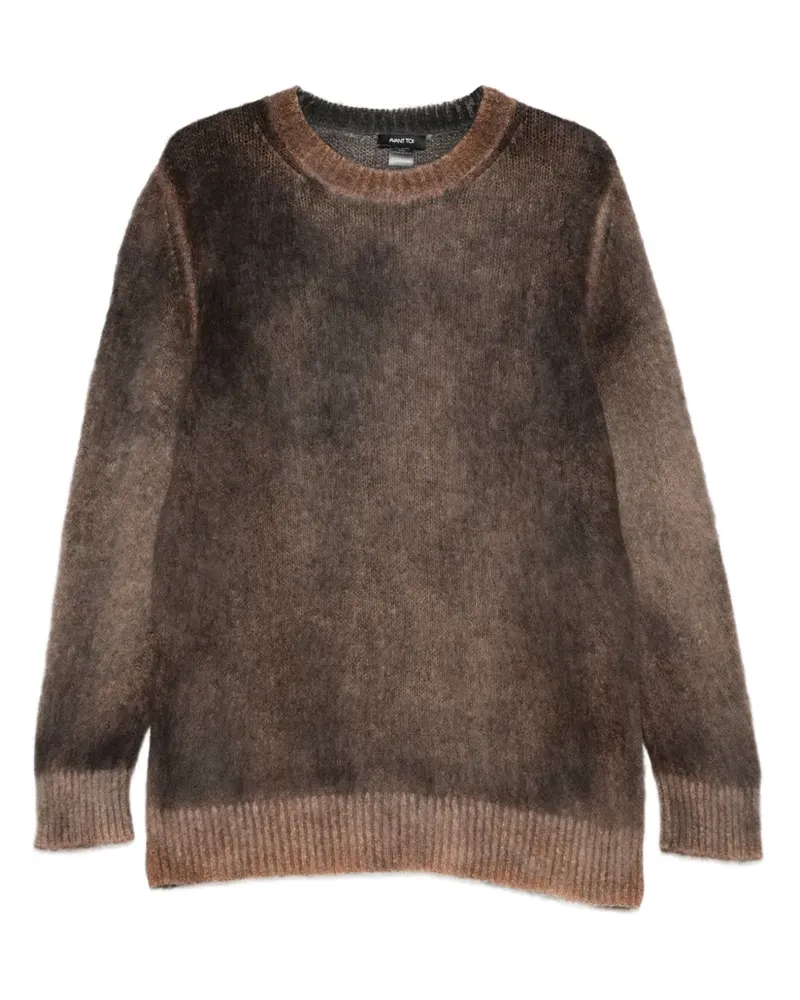 Avant Toi Pullover mit gebürstetem Effekt - Braun Braun