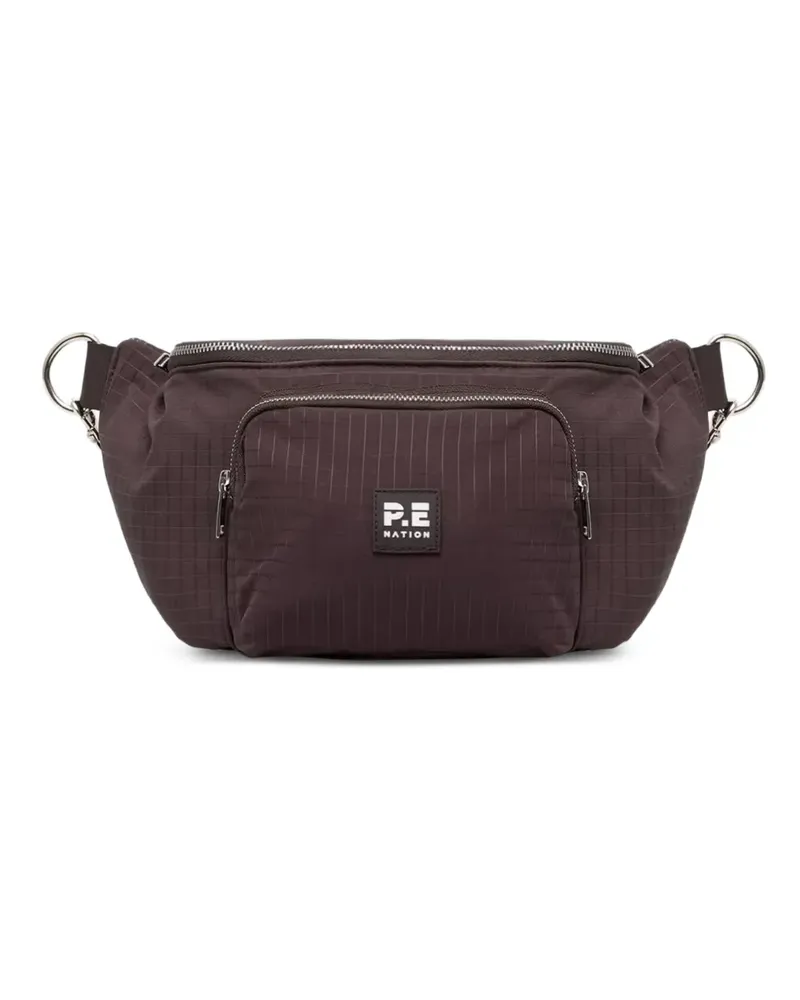 P.E. NATION Gürteltasche mit Logo-Patch - Braun Braun
