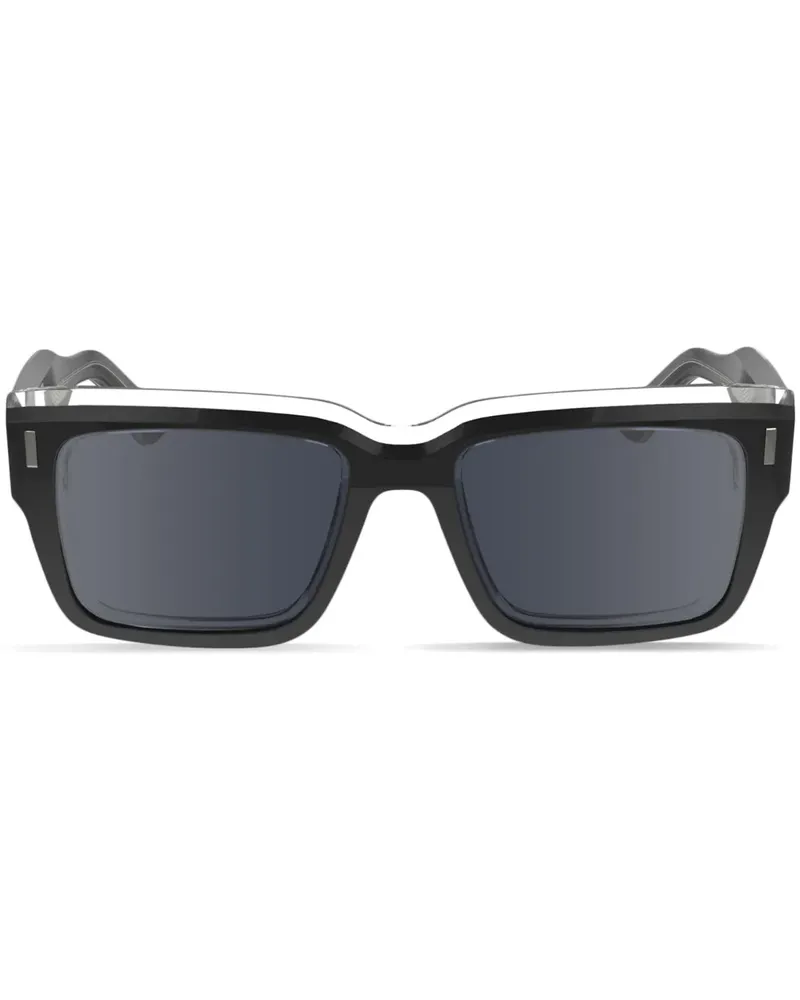 Calvin Klein Sonnenbrille mit eckigem Gestell - Schwarz Schwarz