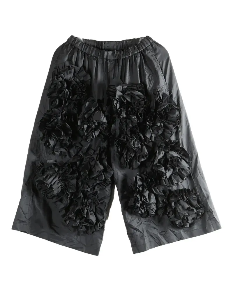 Comme des Garçons ruffled trousers - Schwarz Schwarz