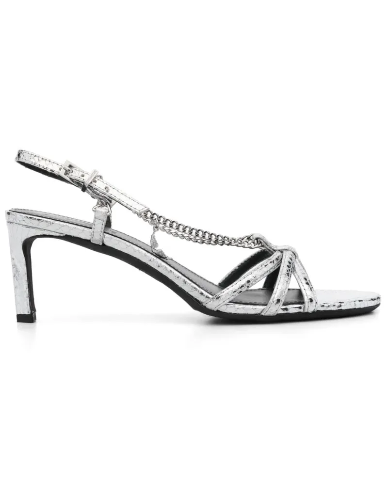 Zadig & Voltaire Klassische Sandalen Silber