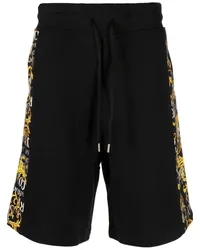 Versace Jeans Bermudas mit Barock-Print Schwarz